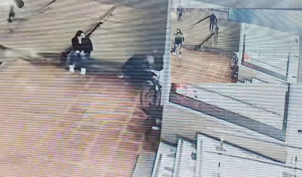 Pareja de ladrones en Bogotá