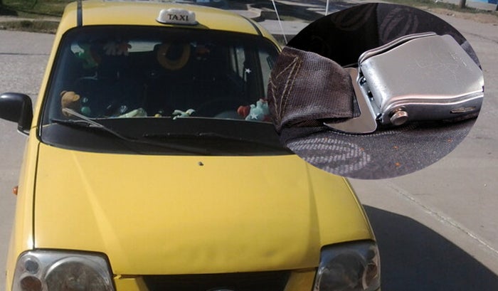 Uso de cinturón de seguridad en pasajeros de taxi