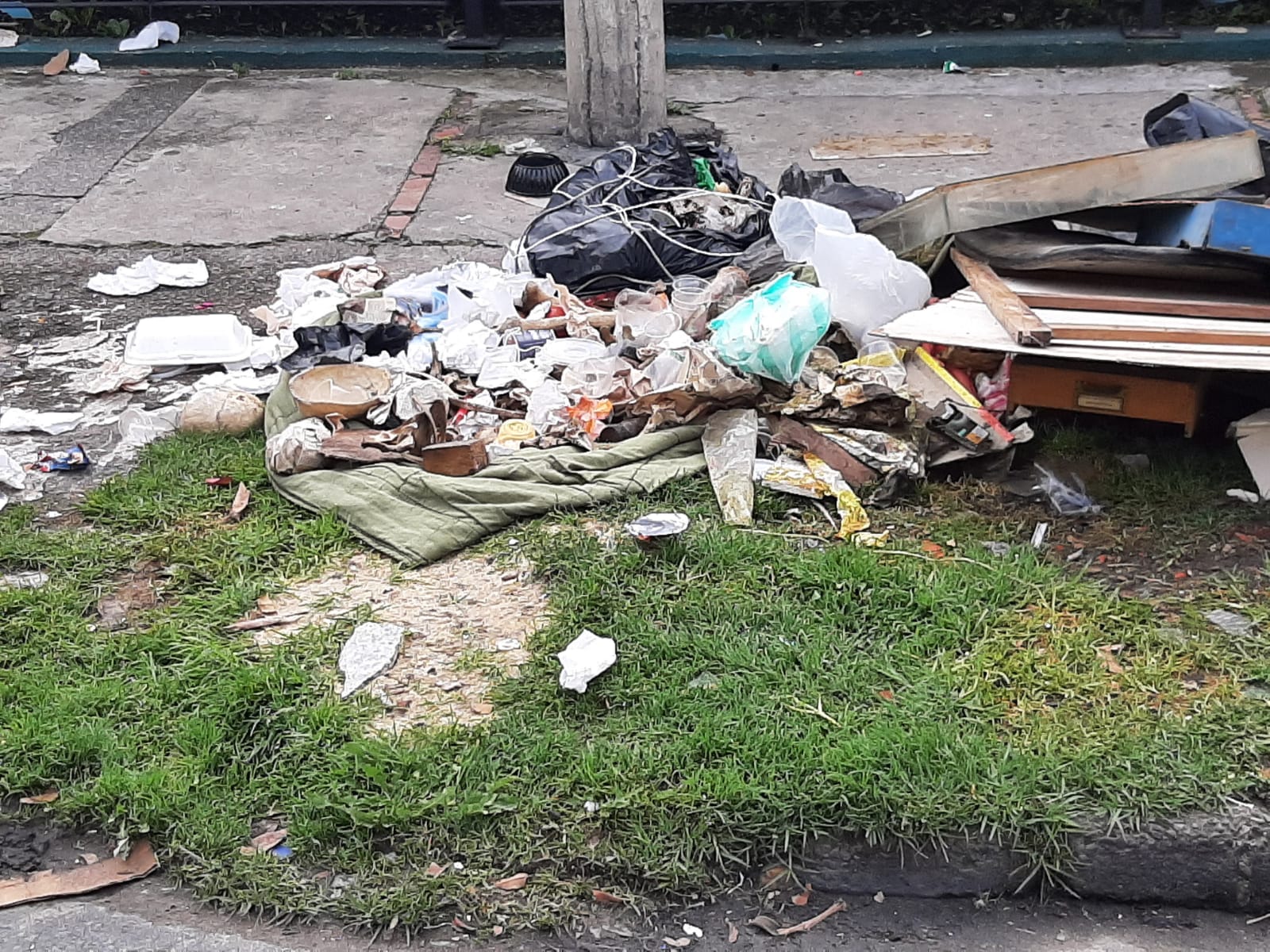 Sitio donde hallaron la osamenta