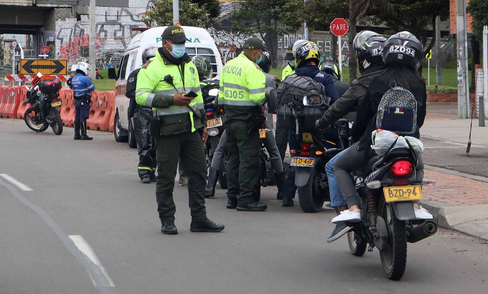 Comparendos a motociclistas