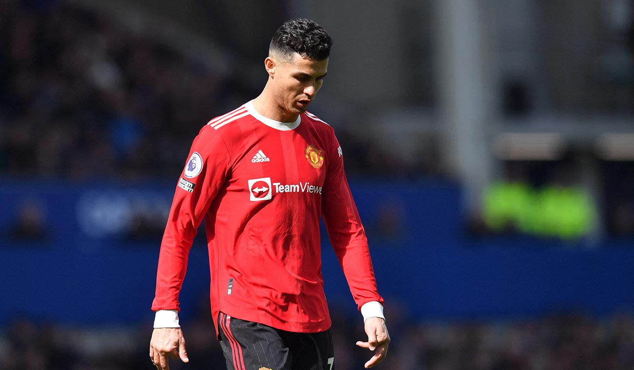 Cristiano Ronaldo jugando con el Manchester United