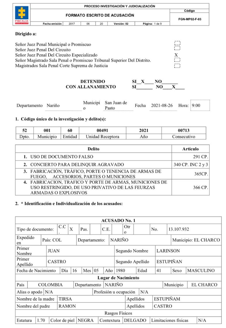 Escrito de Acusación Matamba Abril 11
