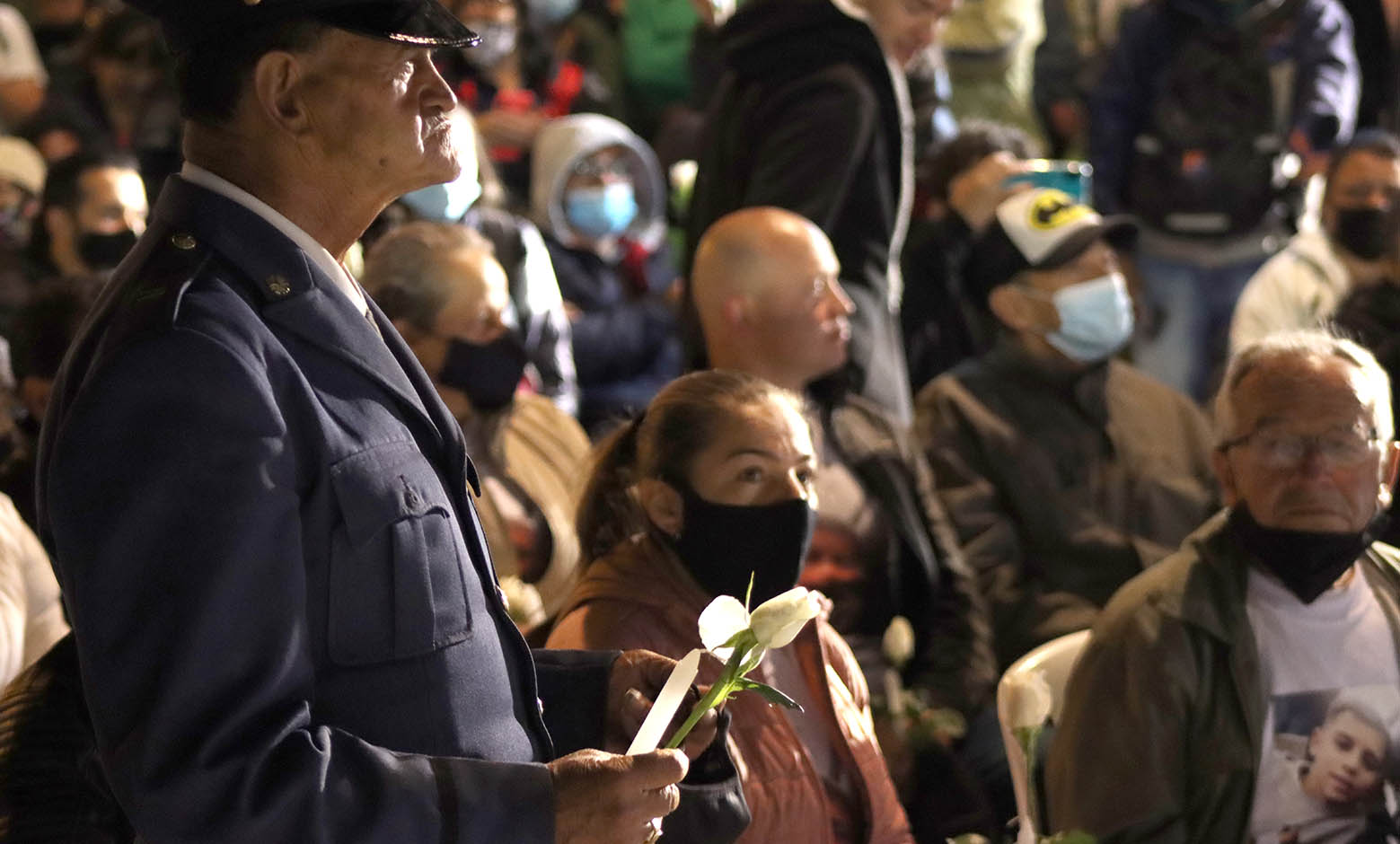 Homenaje tras atentado en CAI Arborizadora Alta
