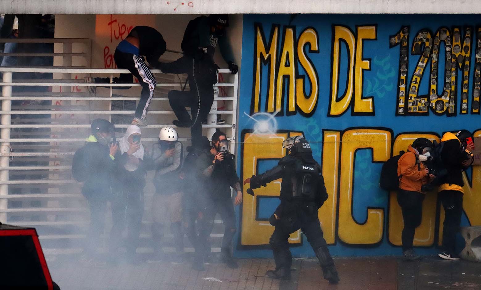 Manifestaciones en Bogotá - 28 de abril