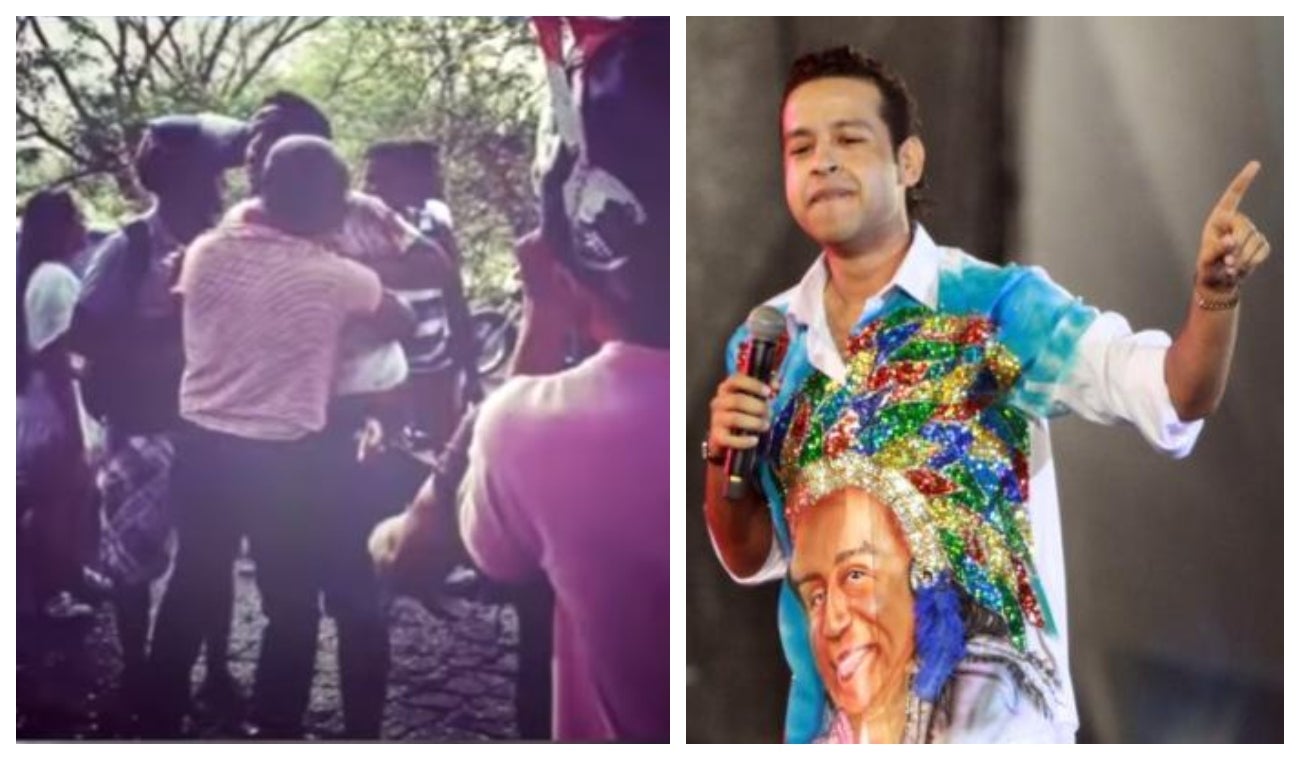 Martín Elías de pie en accidente en el que murió