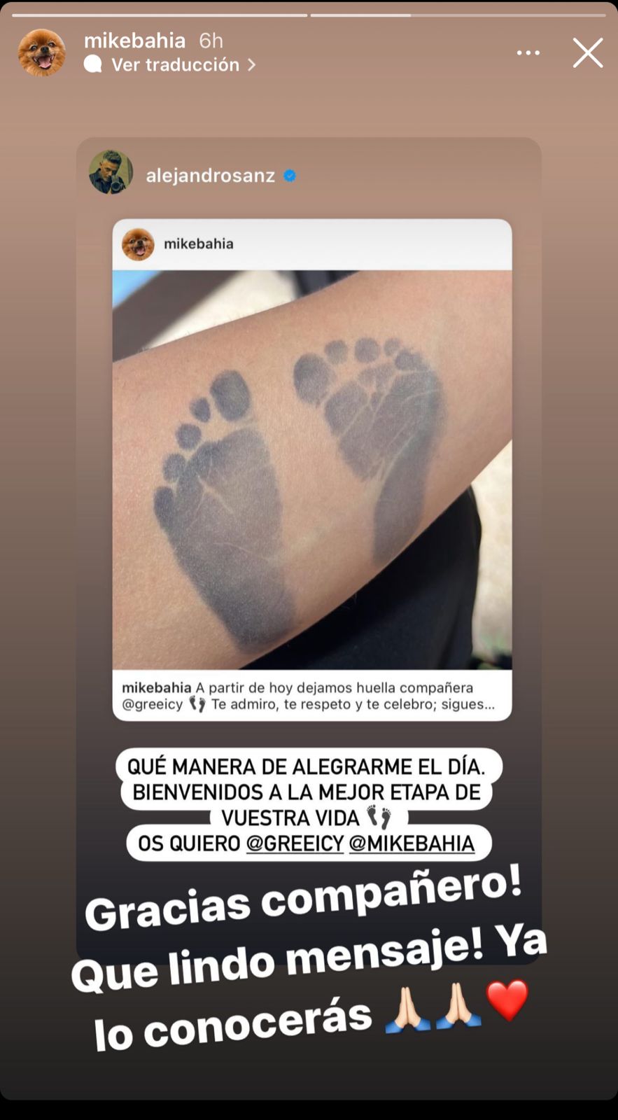 Mike Bahía responde a Alejandro Sanz