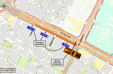 Traslado paraderos del SITP