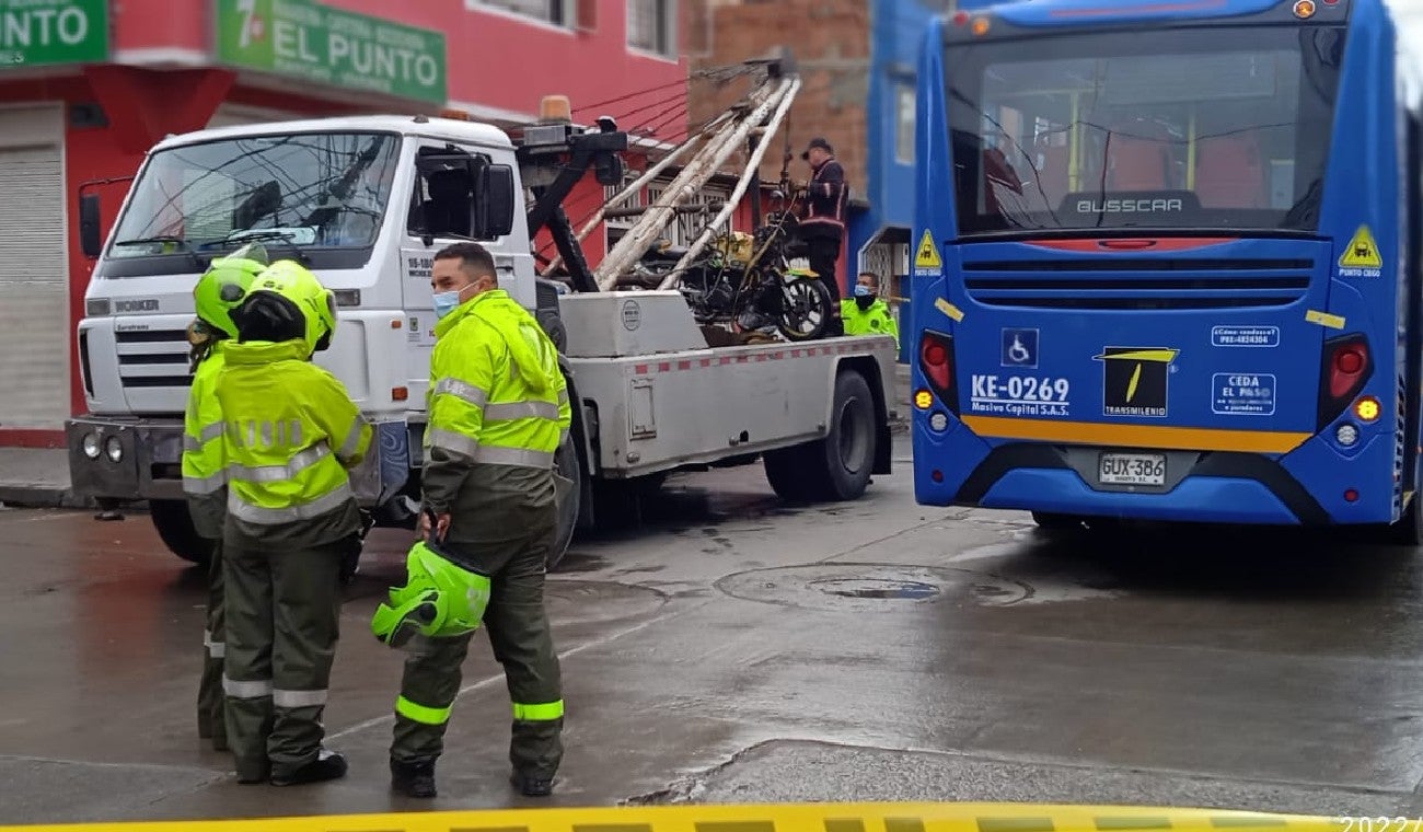 Accidente de SITP con moto