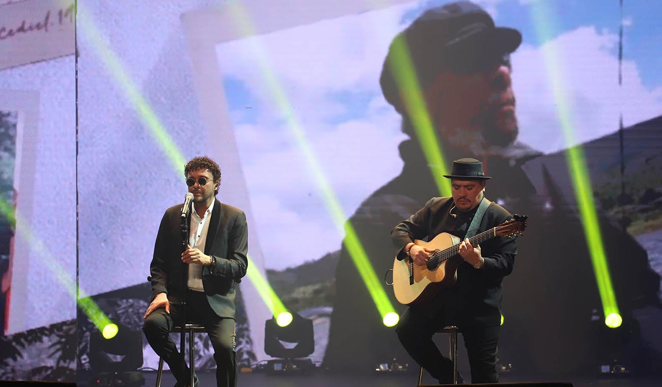 Andrés Cepeda en Premios Nuestra Tierra