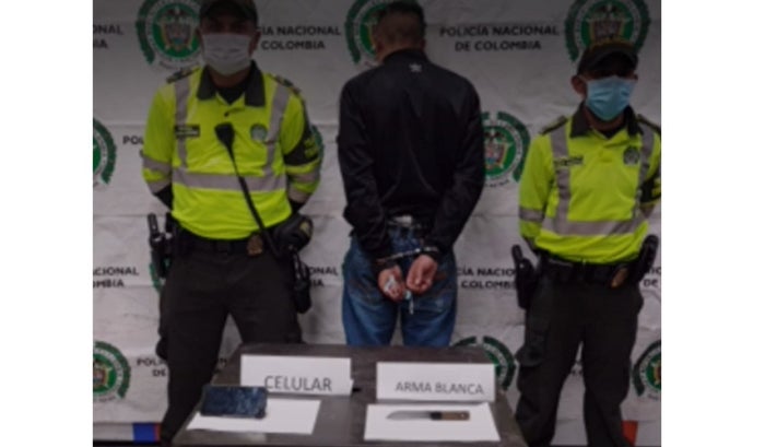 Captura de ladrón calle 245 con Autopista Norte