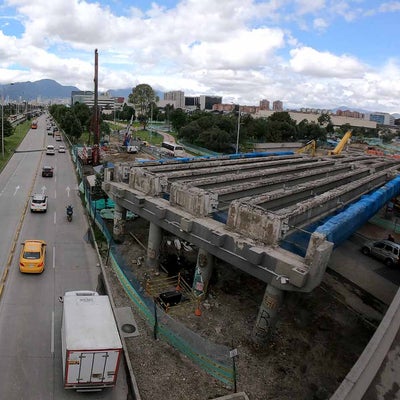 FOTOS: Así avanza la obra del puente de la Avenida 68 con Calle 26