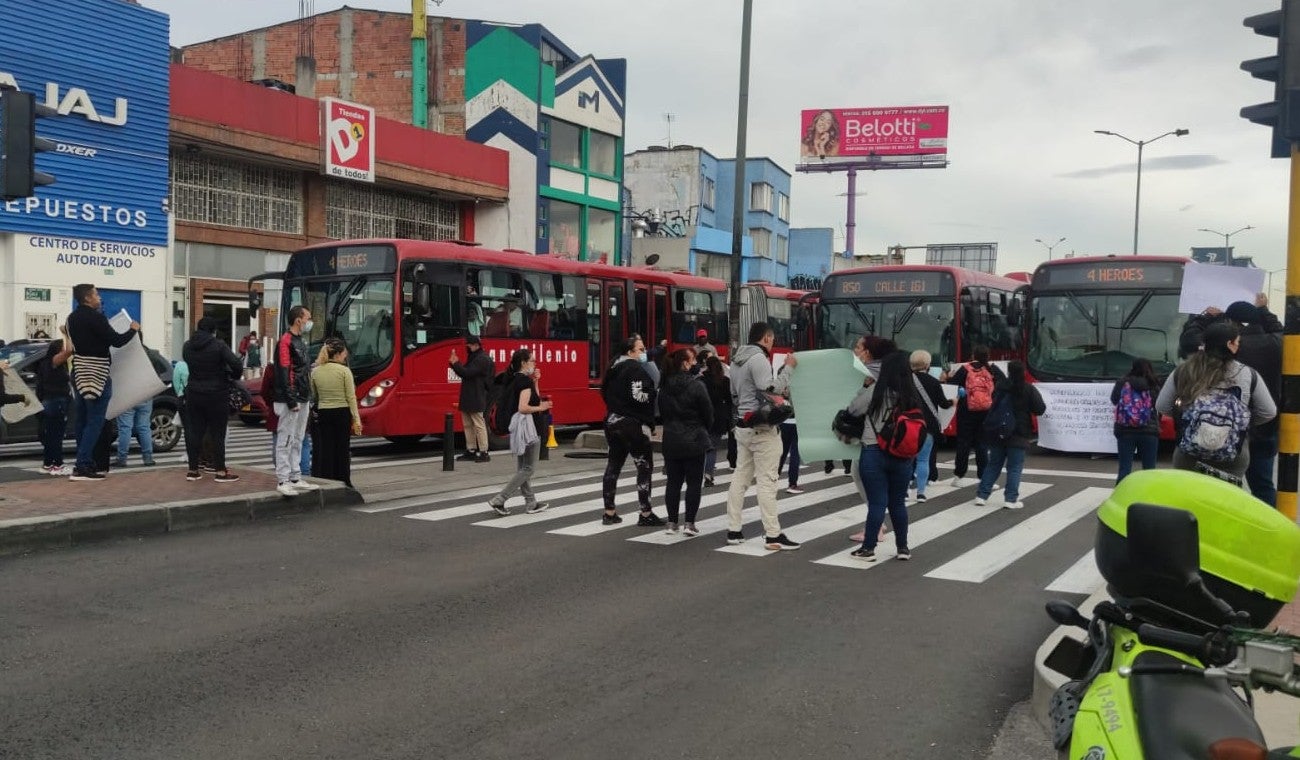 Manifestaciones en la calle 80