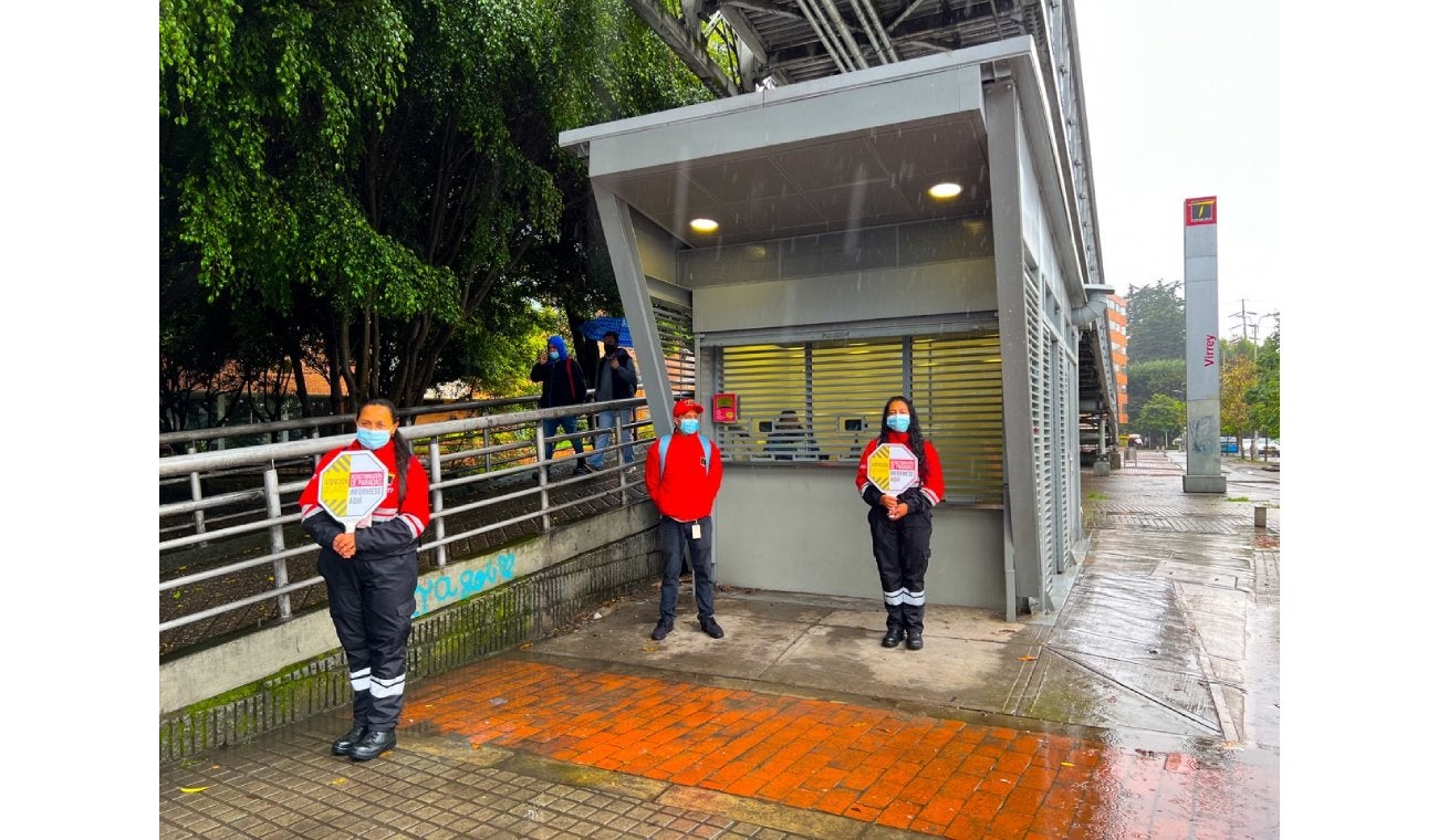 Taquilla estación Transmilenio