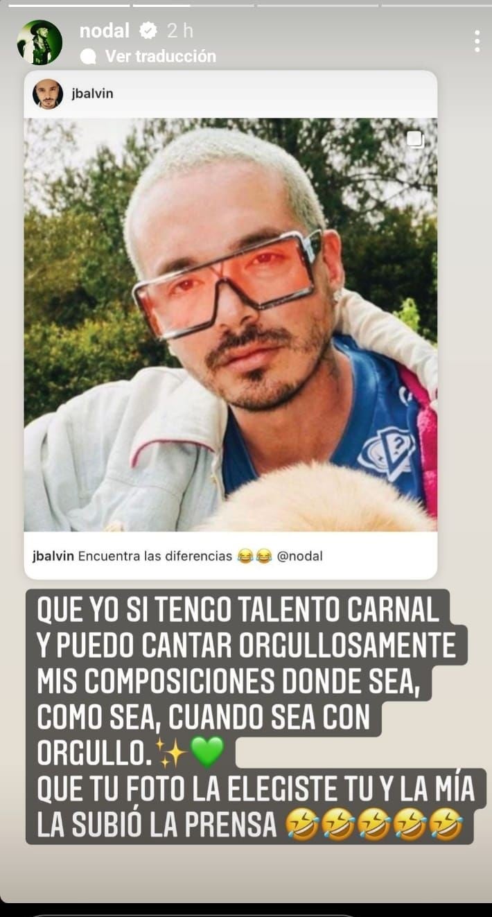 Christian Nodal responde a J Balvin