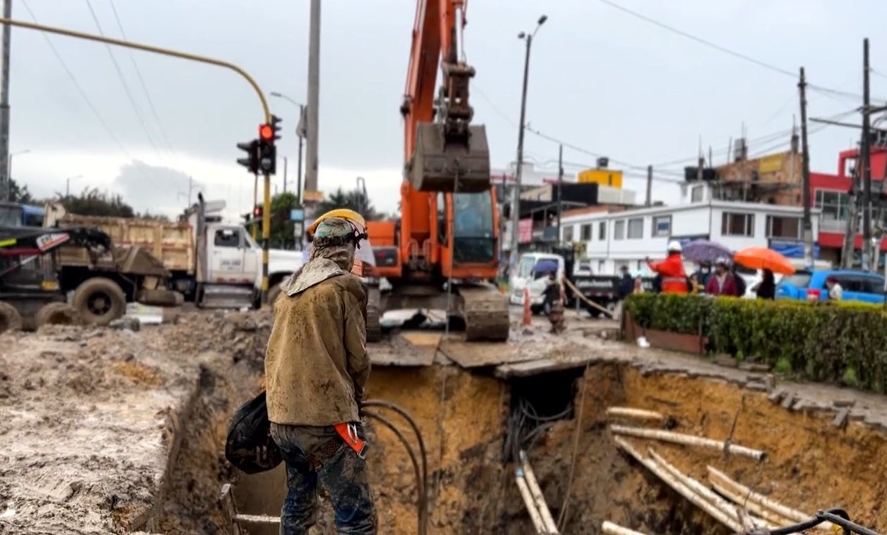 Daños en tubería en Suba