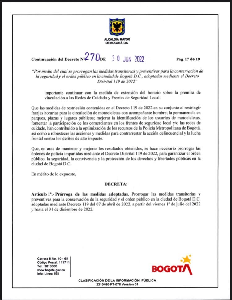 Ampliación prohibición parrillero en moto