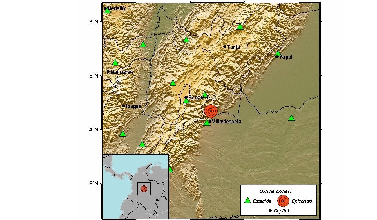 Temblor en Bogotá