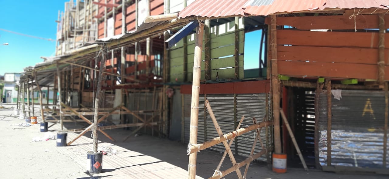 Gradas colapsadas en El Espinal