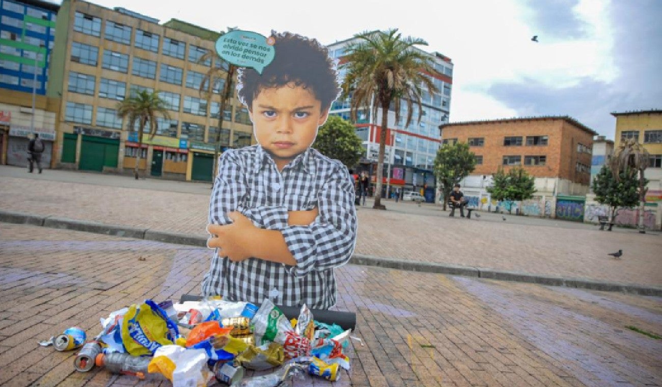 Basura en las calles de Bogotá