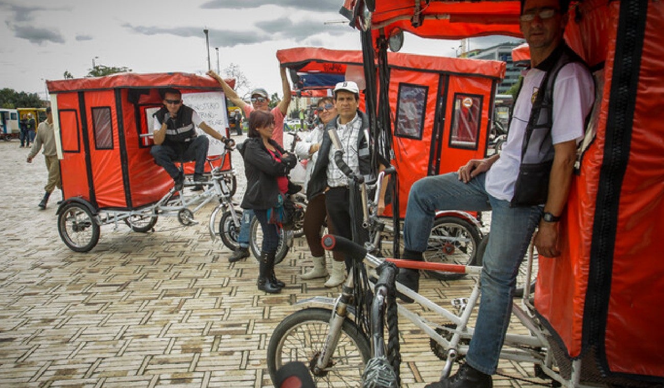 Bicitaxis en Bogotá