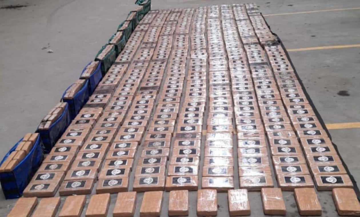 Cargamento de cocaína hallado en Fontibón