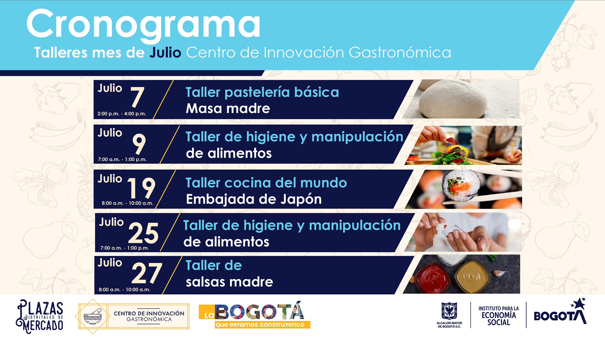 Talleres de culinaria gratis