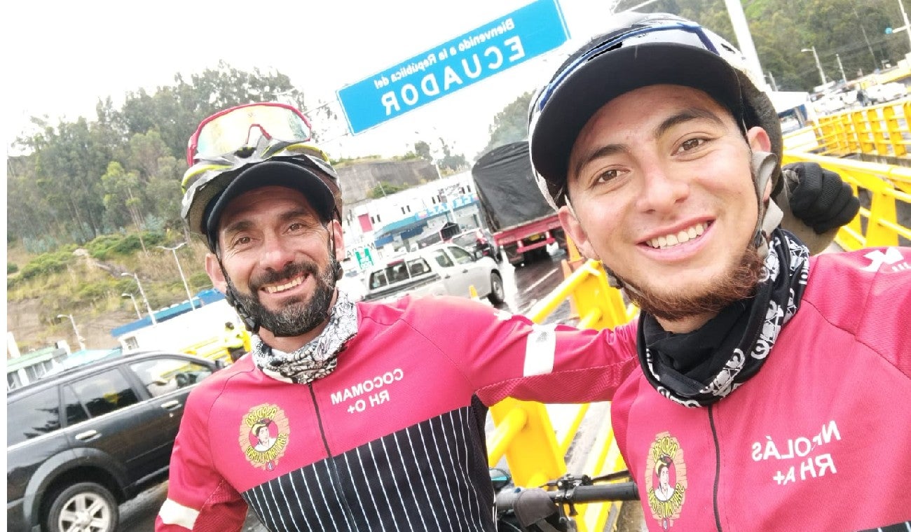 Ciclistas fueron de Soacha a Argentina