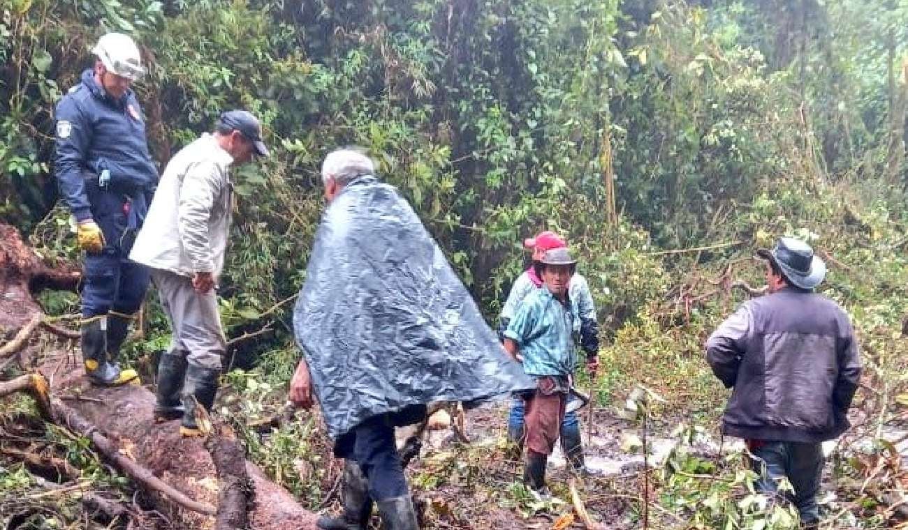 Deslizamiento en La Calera