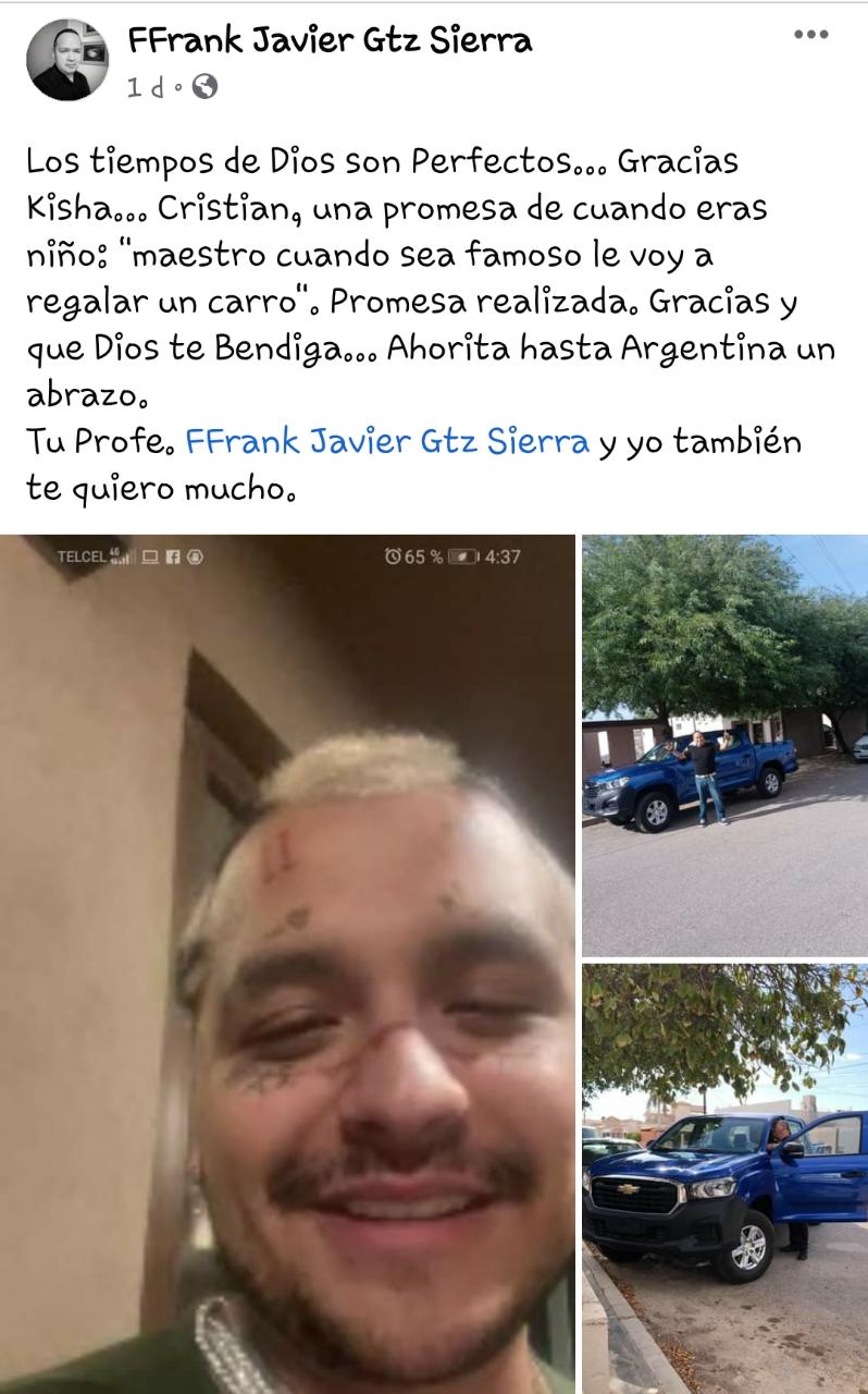 Regalo de Christian Nodal