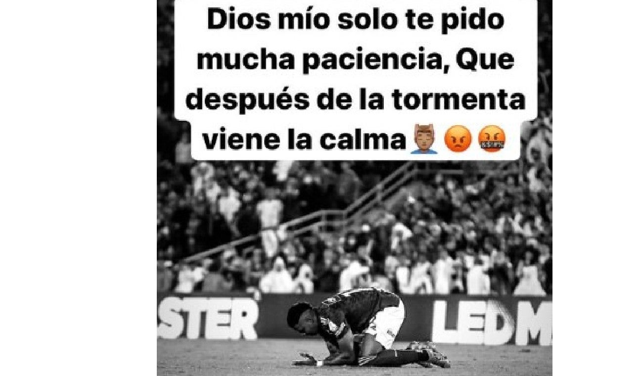 Jugador se queja de la falta de minutos