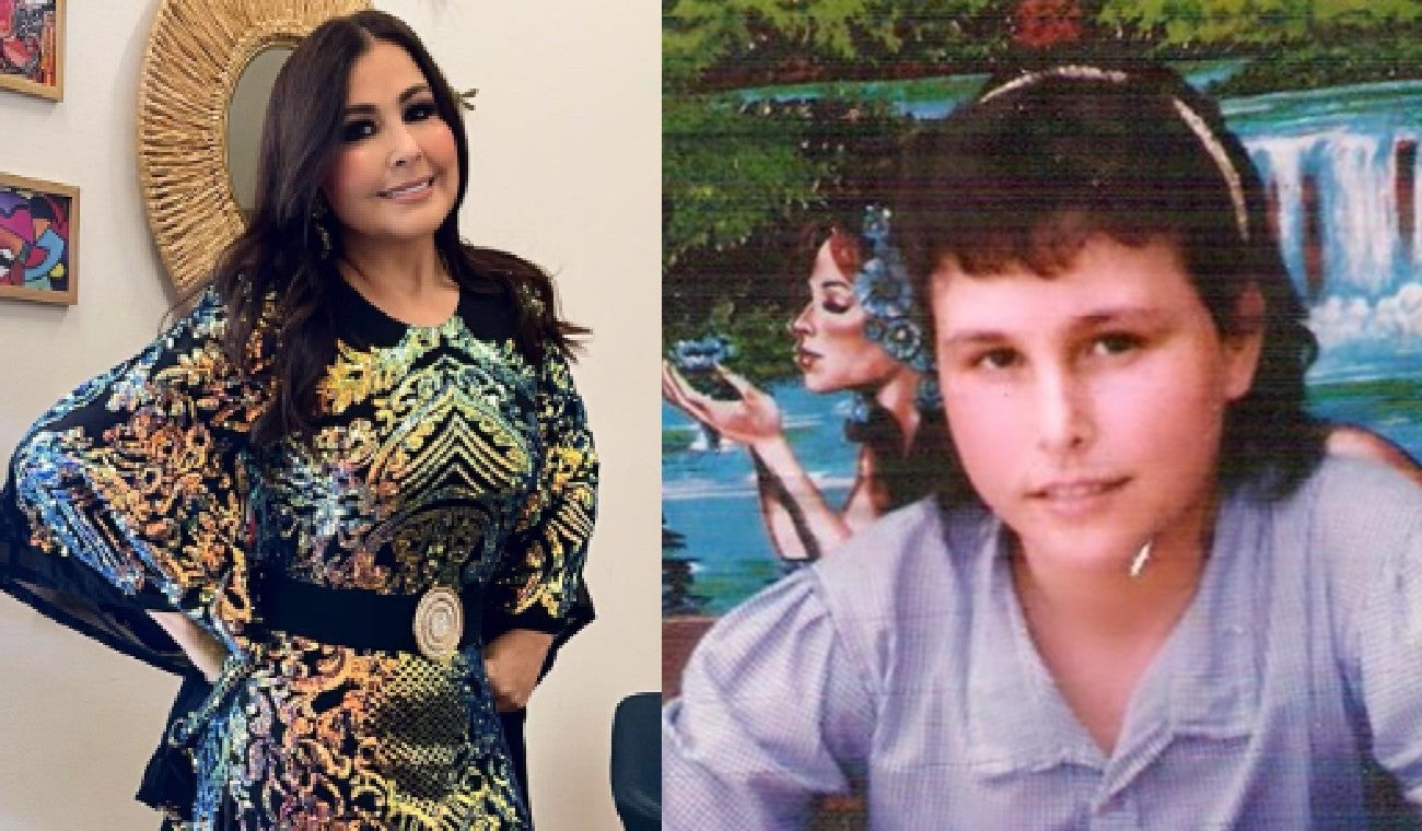 Arelys Henao en la actualidad y cuando estaba en el colegio