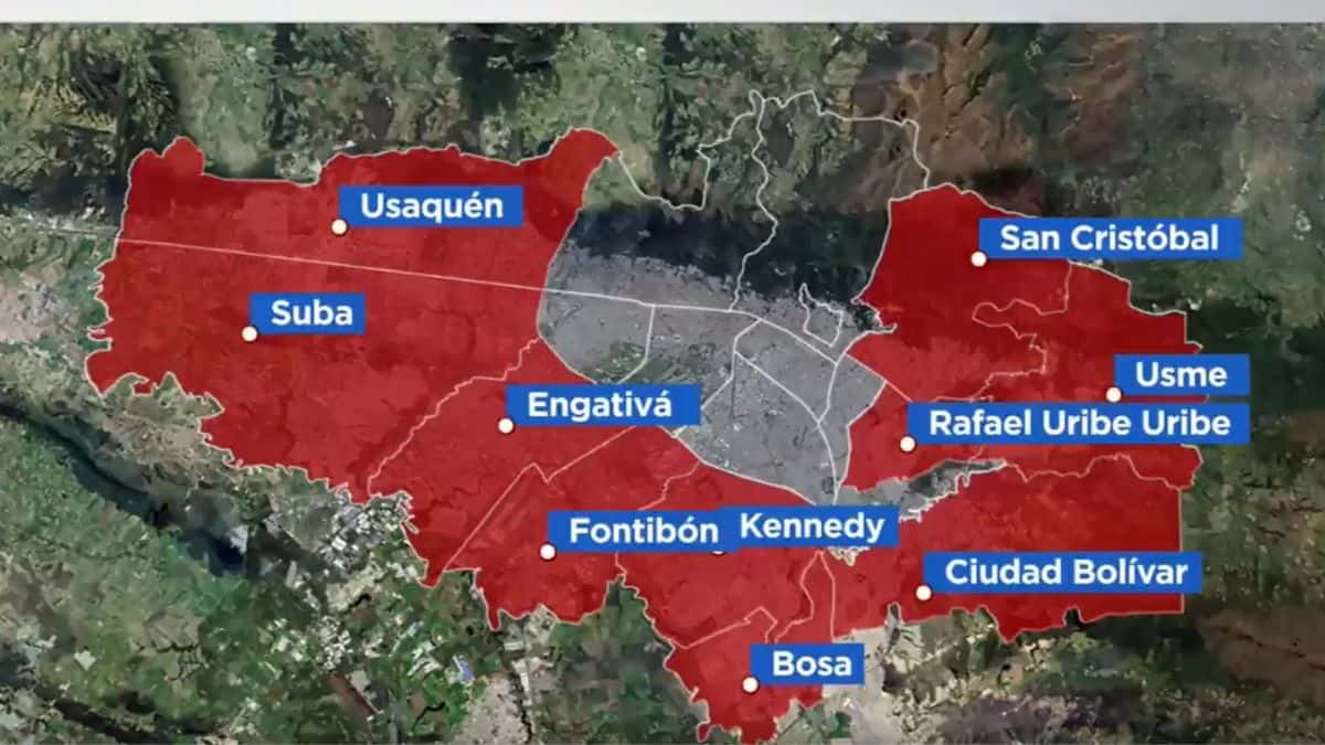 Mapa de inseguridad en Bogotá