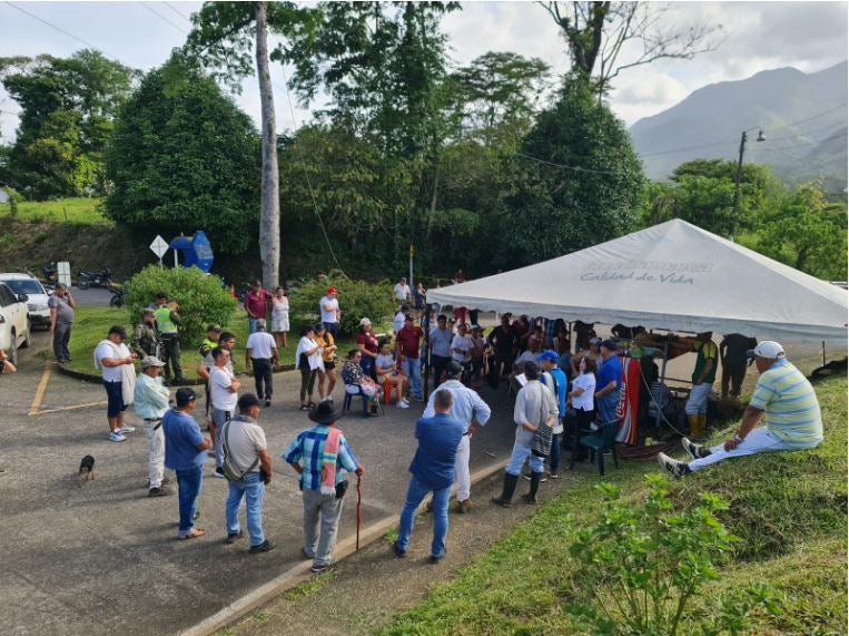 Protestas Ubalá (Cundinamarca).