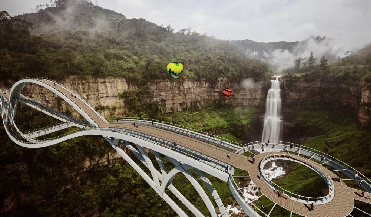 Puente de vidrio en Soacha