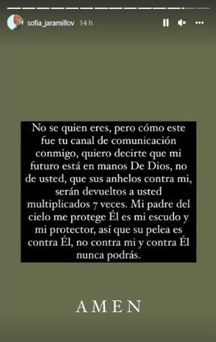 Respuesta Sofía Jaramillo