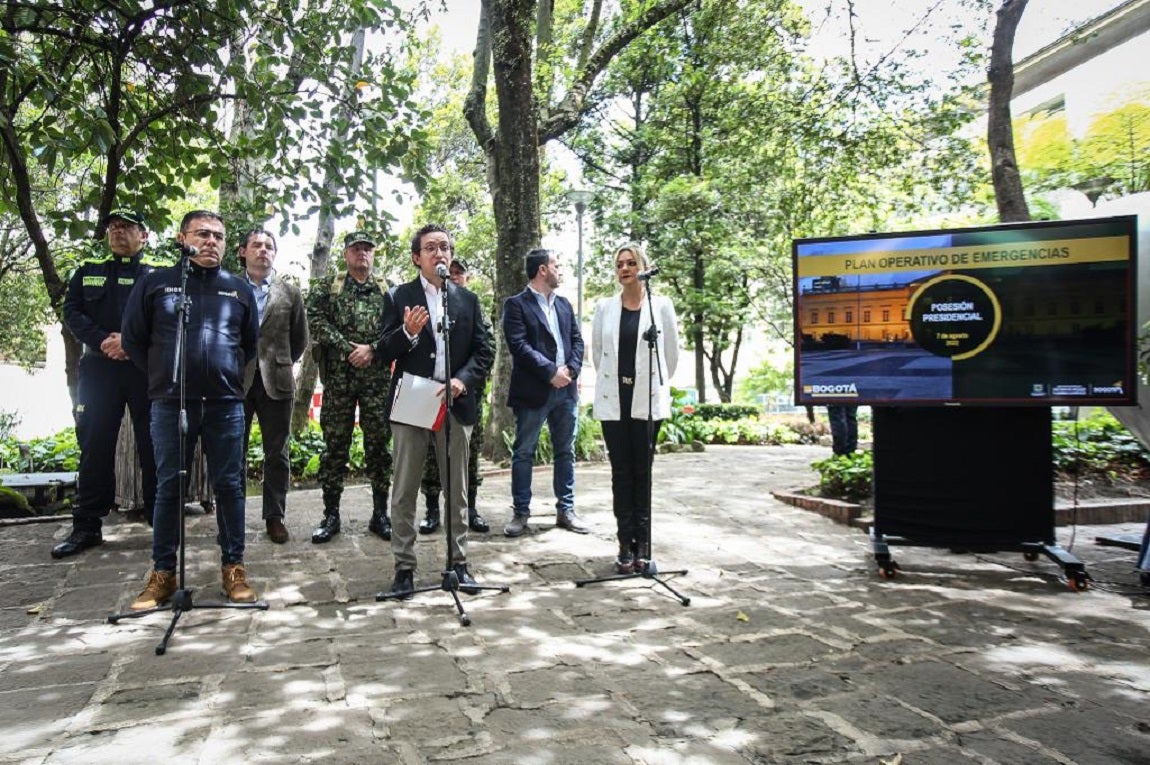 Distrito anunció las medidas de seguridad para la posesión de Gustavo Petro