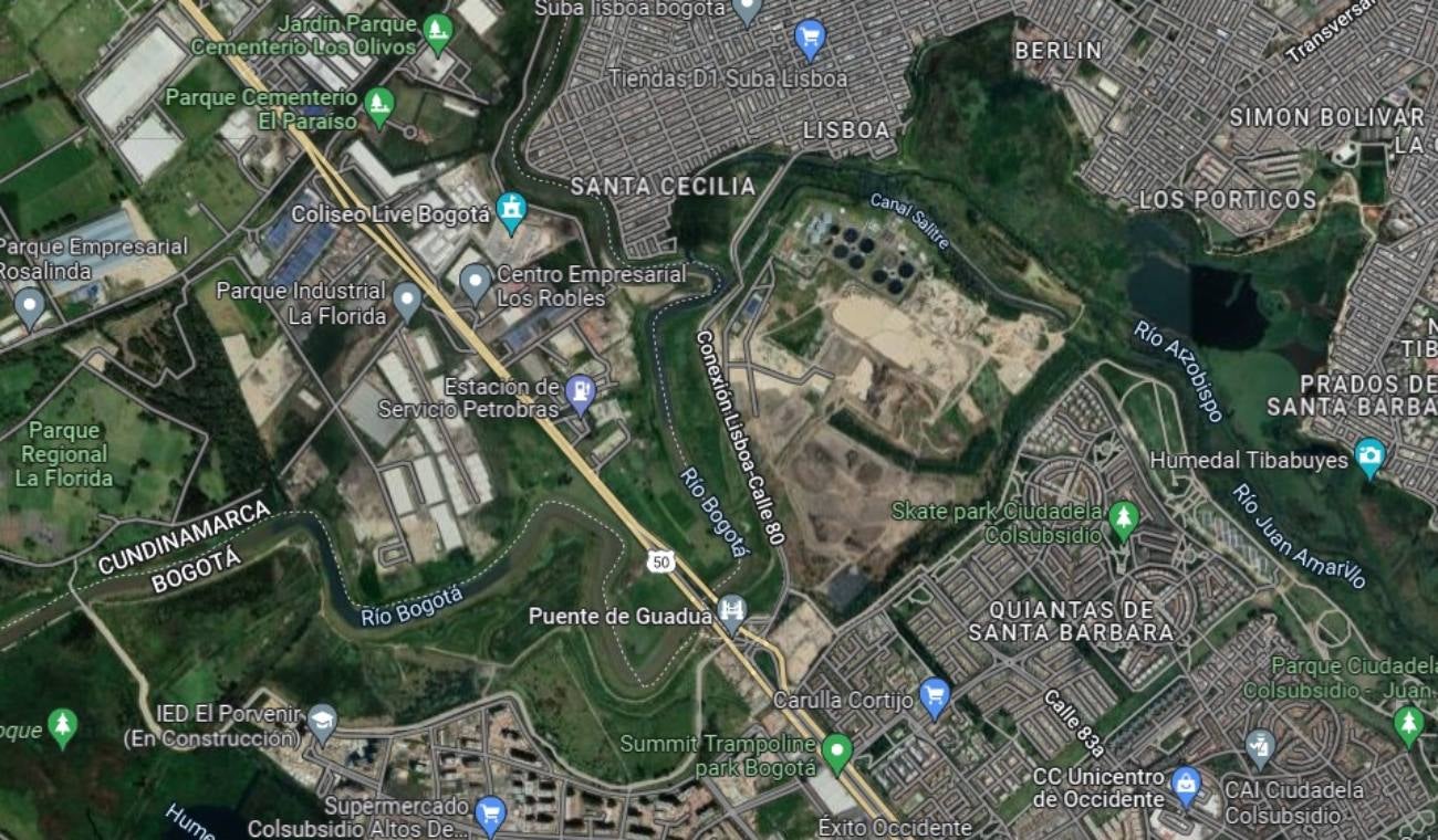 Ubicación Coliseo Live Calle 80