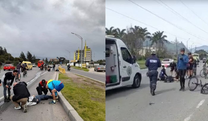 Ciclistas atropellados en Chía y Girardota