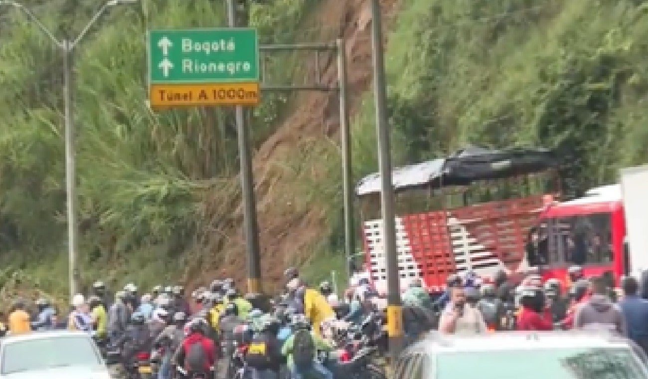 Derrumbe Medellín Bogotá