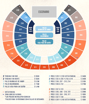Precios de boletas concierto Juan Luis Guerra