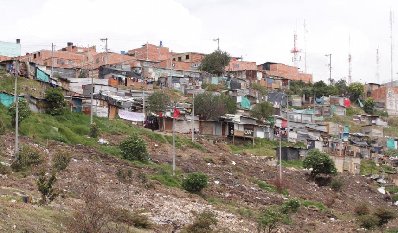 Barrios de invasión en Bogotá