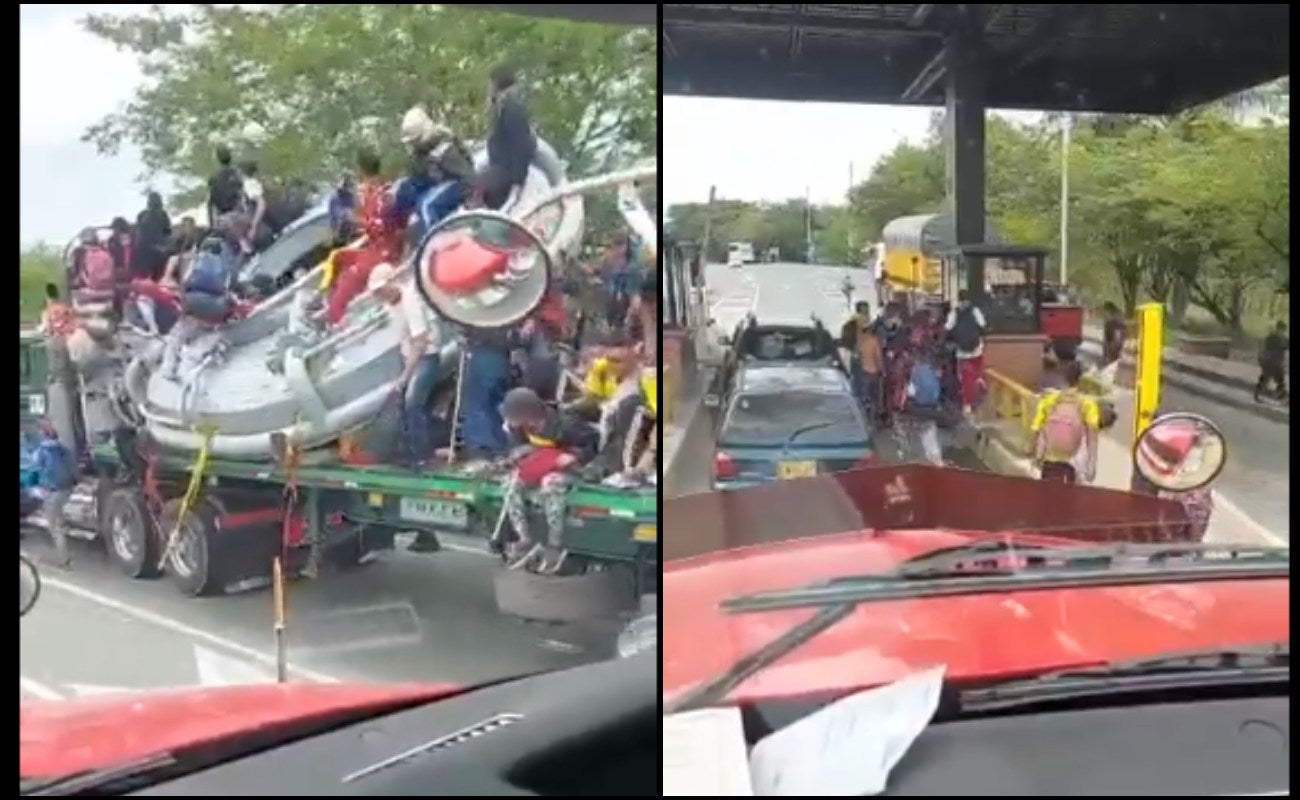 Atraco masivo en un peaje