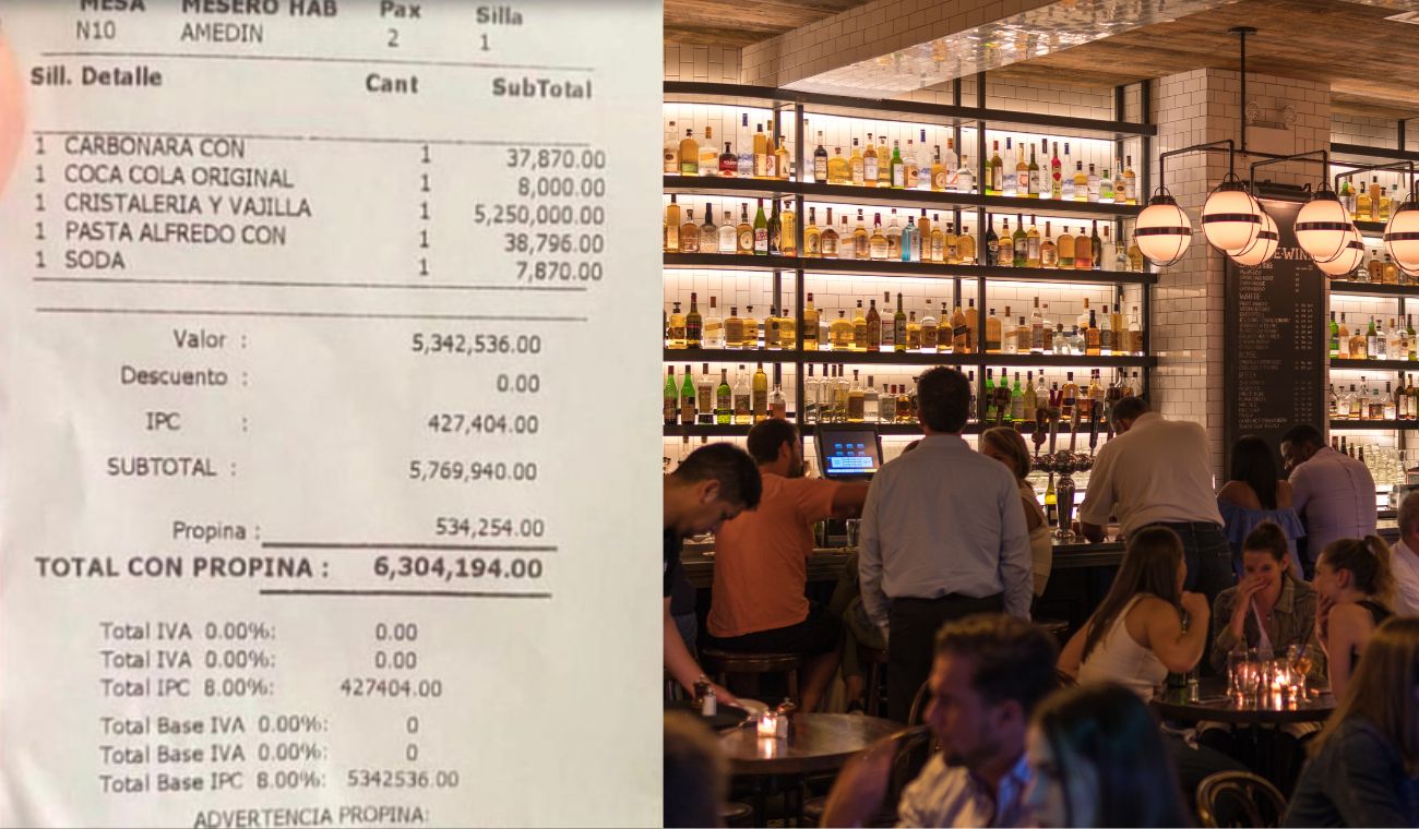 Cuenta de restaurante