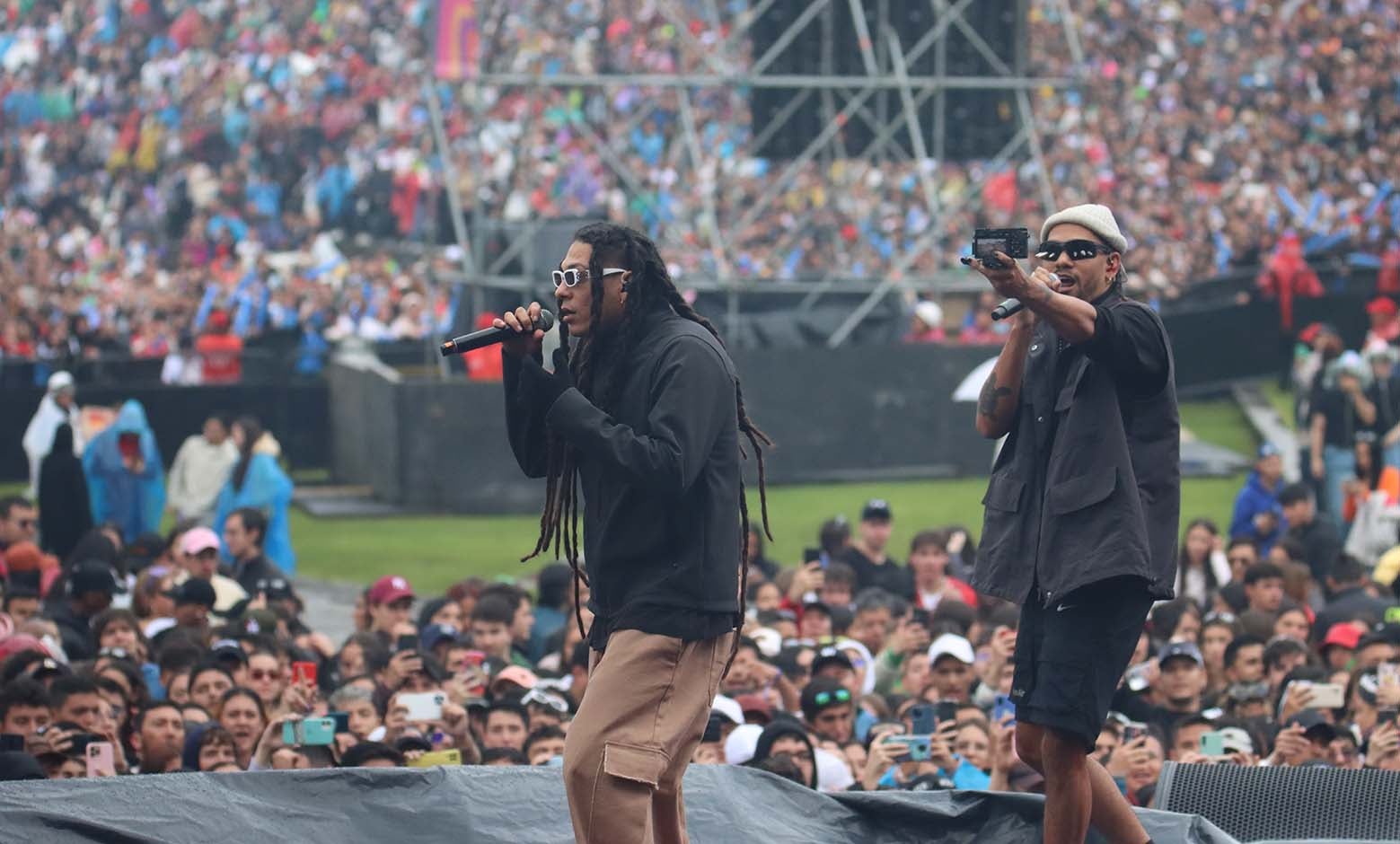 Presentación de Natan y Shander en el Megaland