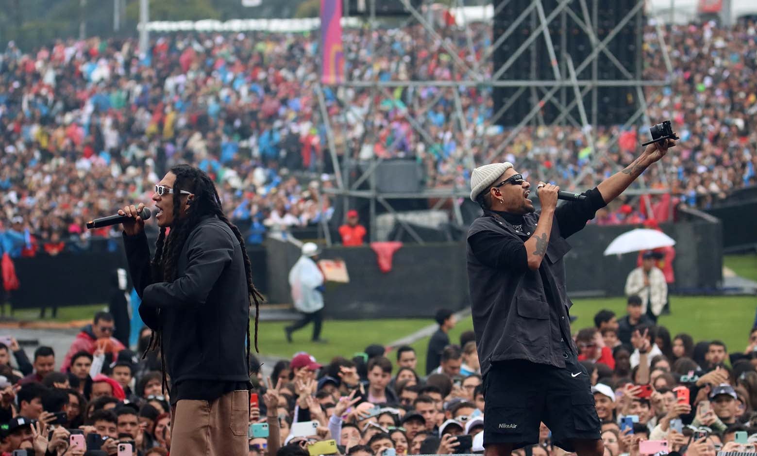 Presentación de Natan y Shander en el Megaland