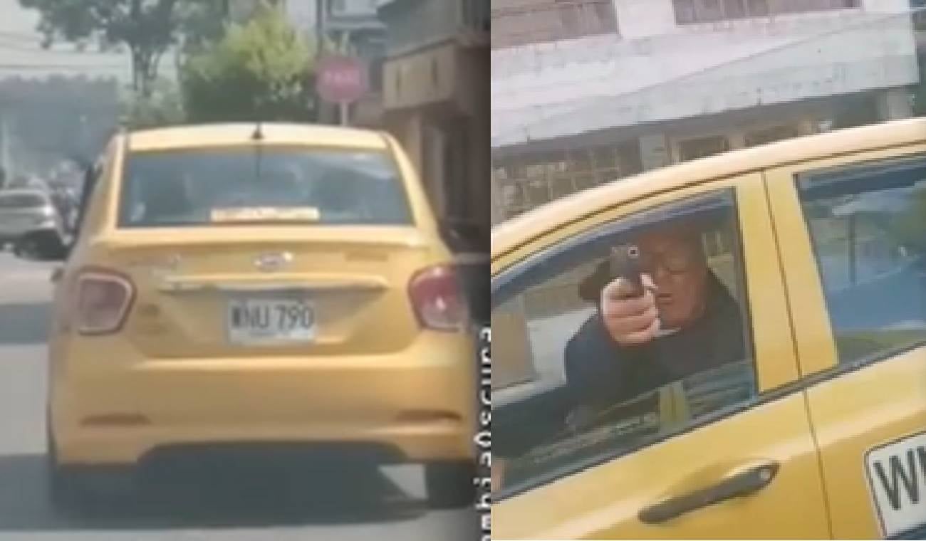 [Video] Taxi le sacó el fierro a un compañero a plena luz del día en Kennedy