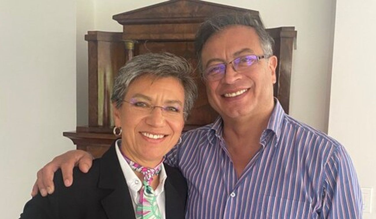 Claudia Lopez y Gustavo Petro