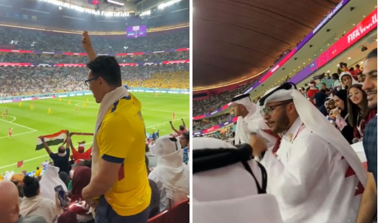 Hincha de Ecuador provocó a los qataríes