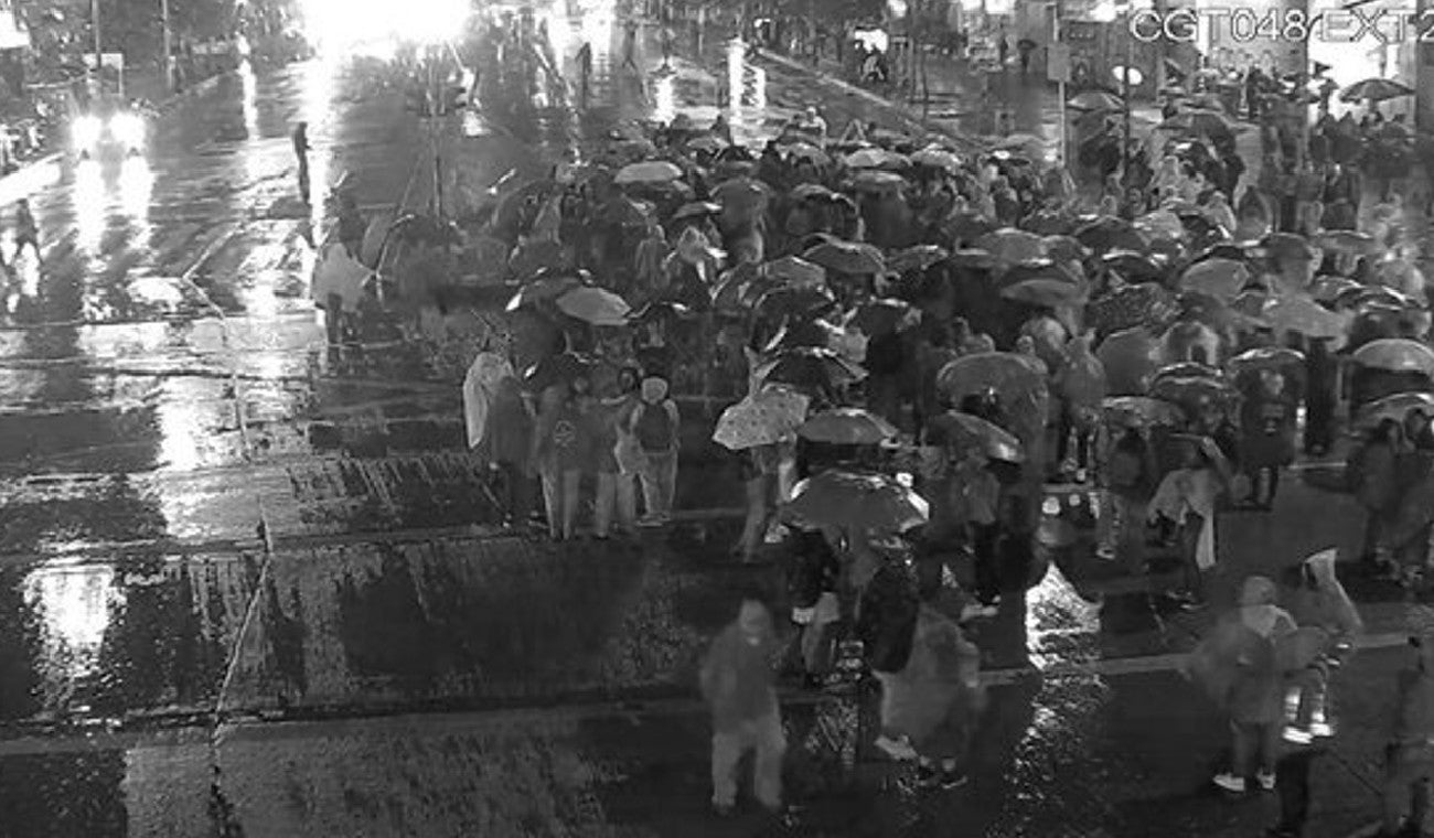 Marcha de feministas en Bogotá