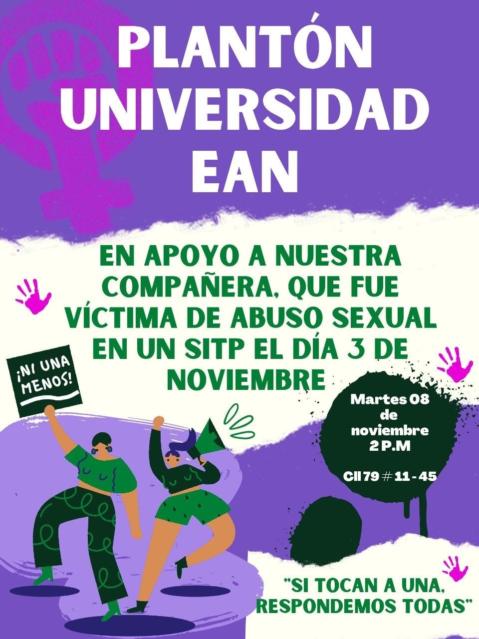 Plantón universidad EAN